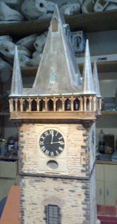 Old town hall, Prague (team work, 125x45x40cm)